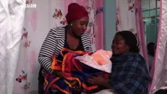 Women with a baby