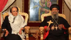 ፕሬዝዳንት ሣህለ ወርቅ ዘውዴ እና አቡነ ማቲያስ