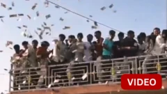 காணொளி: திருமணத்தில் மழையாய் பொழியப்பட்ட ரூபாய் நோட்டுகள்