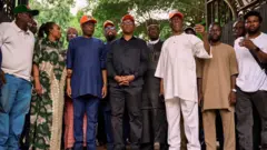 Peter Obi, John Ogigie-Oyegun na Ọkammụta Osunbor na ndị pati ADC oge ha na-akọwa etu mwakpo ahụ si mee