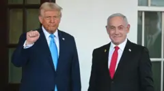 டொனால்ட் டிரம்ப் - காஸா - நெதன்யாகு