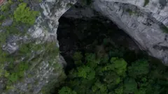 位於中國廣西的天坑