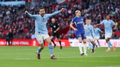 Silva score for Man City