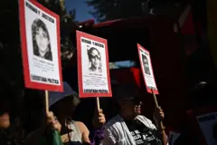 Marcha por el Día de la Mujer en Chile.