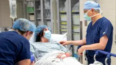 Heather before operation