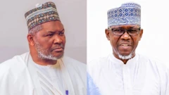Ƴantakarar gwamnan ADC a Kano, Sheikh Ibrahim Khalil (a hagu) da Ibrahim Al-Amin Little (a dama)
