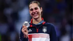 Tekvondistkinja Aleksandra Perišić, osvajačica srebrne medalje za Srbiju u disciplini do 67 kilograma
