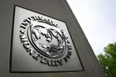 Logo do FMI na sua sede em Washington