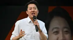 O candidato à presidência da Coreia do Sul, Lee Jun-seok