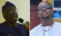 Collage of Nigeria Human Rights Lawyer Femi Falana and Matins Otse