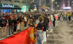 Bubnjevi, pištaljke i crveni tepih: Studenti stigli na Terazije