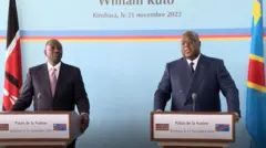 William Ruto na Felix Tshisekedi