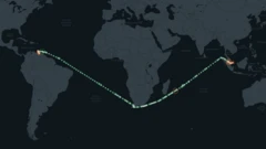 Trajetória do navio Bouboulina