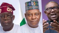 Aare Tinubu, Shettima àti Peter Obi 