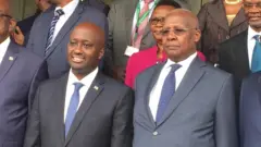 Olivier Nduhungirehe na Sam Kutesa mbere y'inama igiye kubera mu muhezo i Kigali