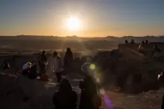 Kapadokya'da gün batımı