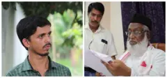 মানবাধিকার কর্মী পারিজাত নন্দ ঘোষ (বাঁয়ে), গুয়াহাটির সিনিয়র আইনজীবী হাফিজ রশিদ চৌধুরী (ডানে)