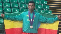 Atileet Fiqiramaariyaam Yaadasaa Shaampiyoonaa Buunyaa Afrikaa Fulbaana keessa Senegaal dorgomameerratti 57kg'n lammaffaa bahe 