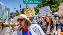 من مظاهرة في الولايات المتحدة 