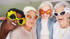 Old ladies being silly