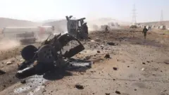 د غزني چارواکي وايي، چاودنه پر تونس ډوله موټر شوې ده