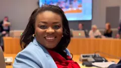 Lydia Mutyebele Ngoi mu nama nshingamateka y'Ububirigi, i Bruxelles, mu 2025