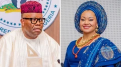 Sen Godwill Akpabio and Sen Natasha Akpoti Uduaghan
