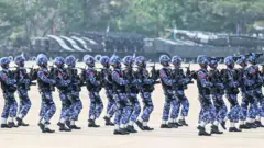 အခုနှစ် မတ်လတုန်းက နေပြည်တော်မှာကျင်းပတဲ့စစ်ရေးပြအခမ်းအနား 