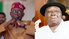 Onyeisiala Naịjirịa Bola Tinubu na Edwin Clark