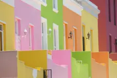 Casario colorido de Bo-Kaap, na Cidade do Cabo (África do Sul)
