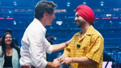 ਜਸਟਿਨ ਟਰੂਡੋ ਅਤੇ ਦਿਲਜੀਤ ਦੋਸਾਂਝ 