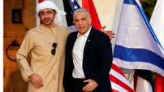 يائير لبيد وعبدالله بن زايد