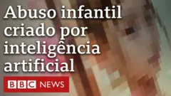 Imagem quadriculada de rosto de criança