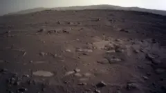 Nasa's Mars Perseverance rover acquired this image using its onboard Right Navigation Camera (Navcam). The camera is located high on the rover's mast and aids in driving. 1 March 2021