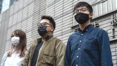 Agnes Chow, Ivan Lam And Joshua Wong