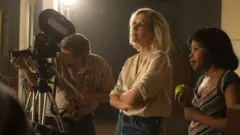 Maggie Gyllenhaal and Dominique Fishback in The Deuce (2017)