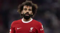 L'attaquant égyptien Mohamed Salah en action pour Liverpool