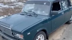 Машина со следами от пуль