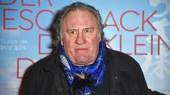 BERLIN, GERMANY - JANUARY 12: French actor Gerard Depardieu attends the "Der Geschmack der kleinen Dinge (Umami)" premiere at Cinema Paris on January 12, 2023 in Berlin, Germany.