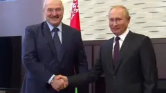 Putin y Lukashenko.