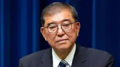 JapanPrime Minister Shigeru Ishiba wear one dark suit