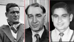 आमिर इलाही, अब्दुल हफीज कारदार और गुल मोहम्मद.