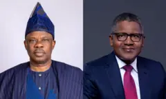 Aworan Ibikunle Amosun ati Aliko Dangote 