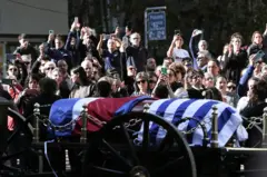 Cortejo fúnebre do ex-presidente do Uruguai José 'Pepe' Mujica