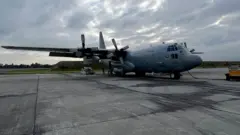 La aeronave siniestrada fotografiada el pasado 20 de marzo.