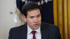 Marco Rubio, secretario de Estado de Estados Unidos, en una reunión el 9 de enero de 2026