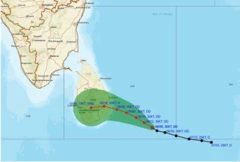 ගැඹුරු පීඩන අවපාතයේ පුරෝකථන ගමන් මාර්ගයේ සිතයමකි