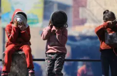 Abana b'impunzi i Gaza