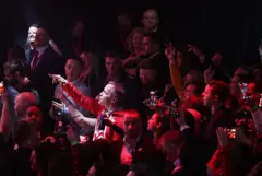 Canadian Prime Minister Mark Carney celebrates his win in the Canadian Federal Election dancing and singing along to the band Down With Webster