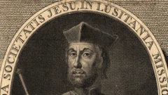 Ilustração antiga e recortada do padre Gabriel Malagrida, morto pela Inquisição em Lisboa